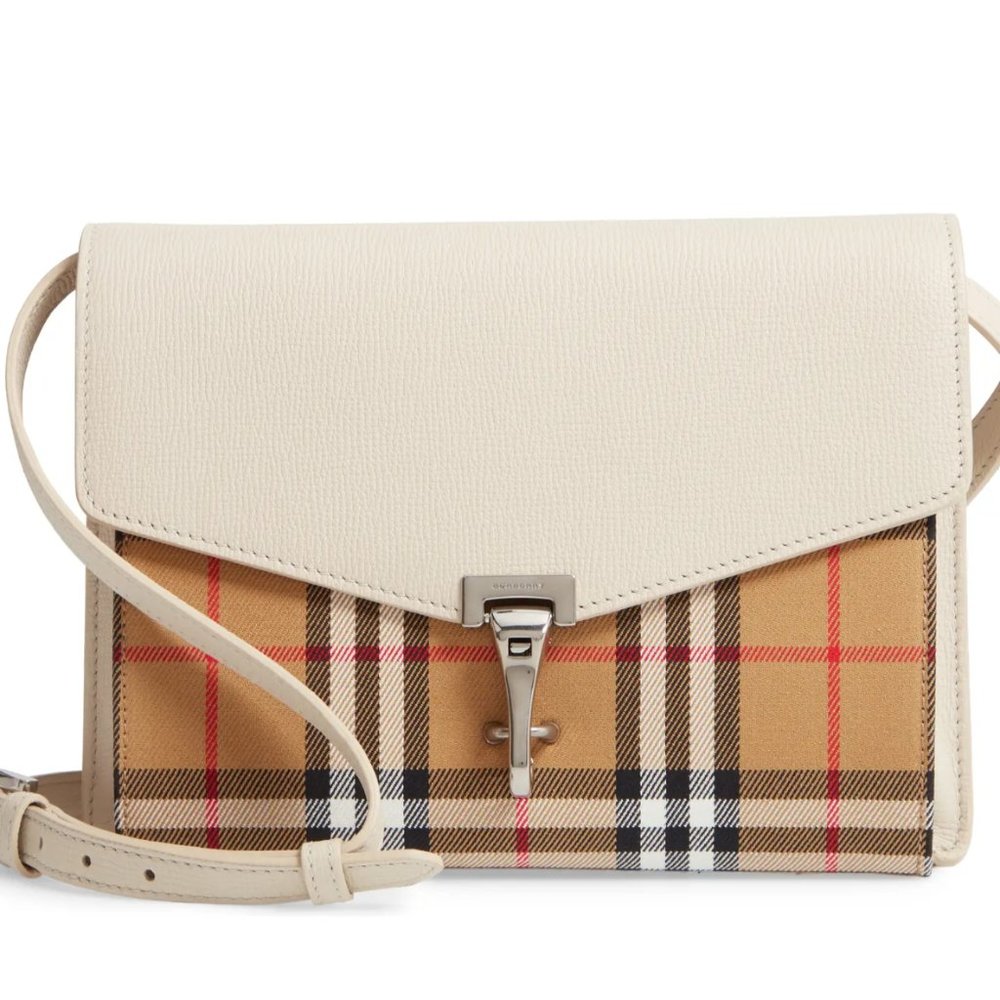 Burberry Macken Vintage House Check Crossbody Bag